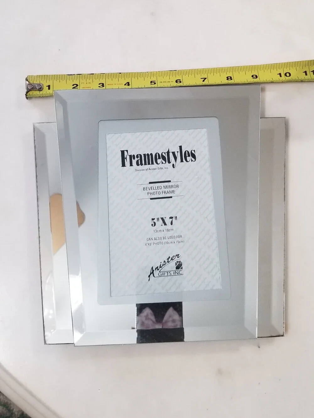 Vintage Art Deco Style Bevelled Mirror Frame NEW 1980's